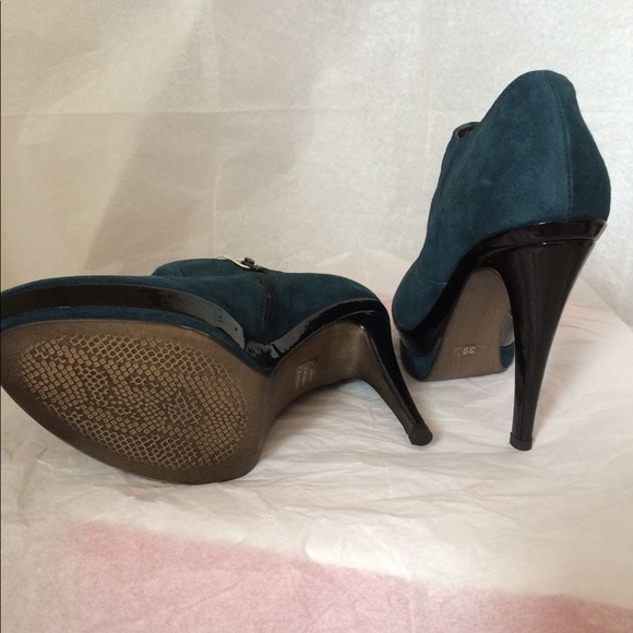 New Balmain suede Leather Ankle Boots Booties - Picture 3 of 5